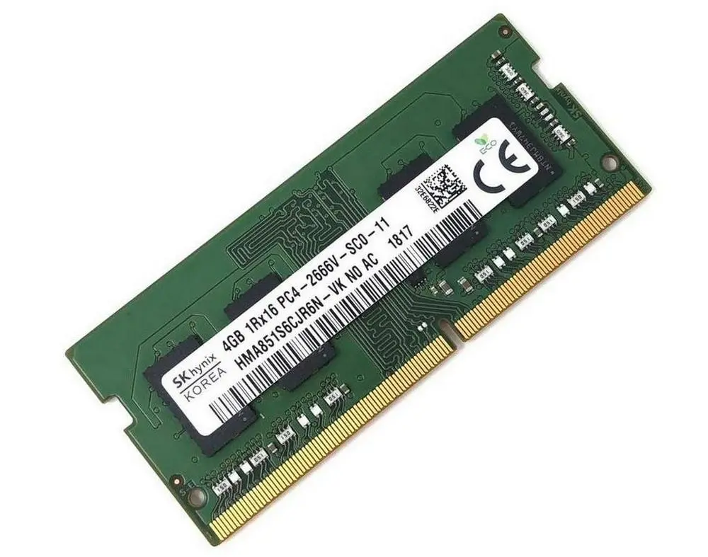 Оперативная память Hynix HMA851S6CJR6N-VKN0, DDR4 SDRAM, 2666 МГц, 4Гб, Hynix 4GB DDR4 2666 So-Dimm - photo