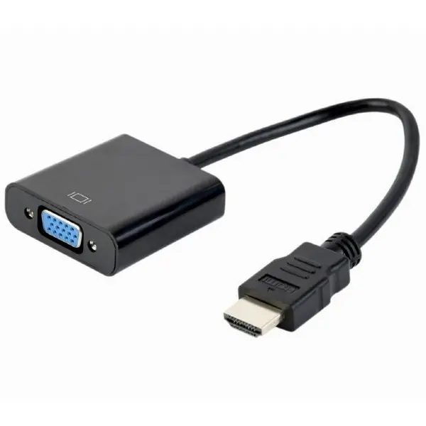 Видеоконвертер Cablexpert A-HDMI-VGA-04, HDMI (M) - VGA D-Sub, 0,15м, Чёрный - photo