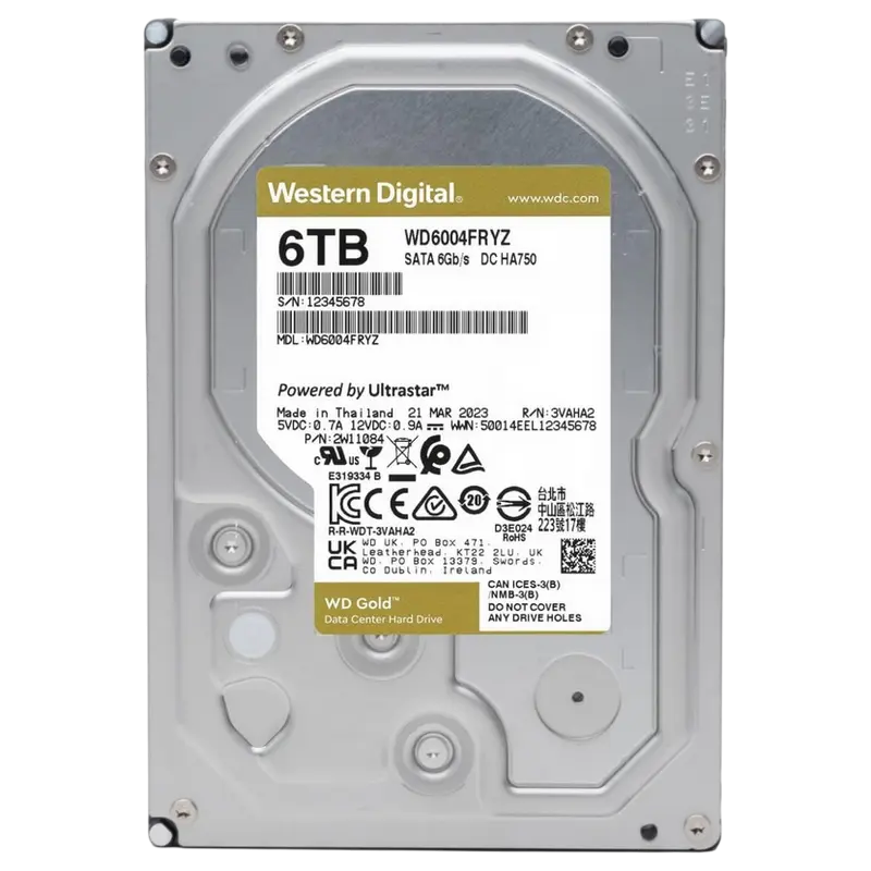 Unitate HDD Western Digital WD Gold, 3.5", 6 TB <WD6004FRYZ> - photo