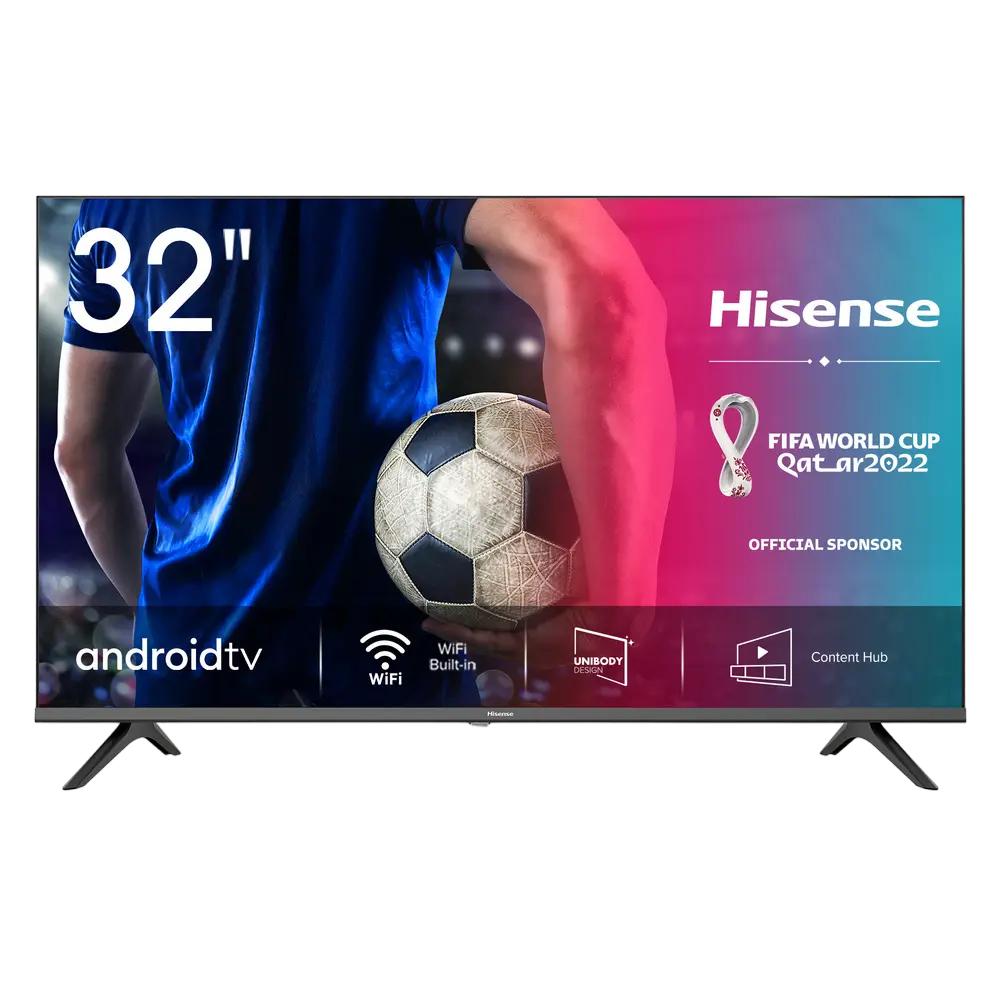 32" LED SMART Телевизор Hisense 32A5710FA, 1366x768 HD, Android TV, Чёрный - photo