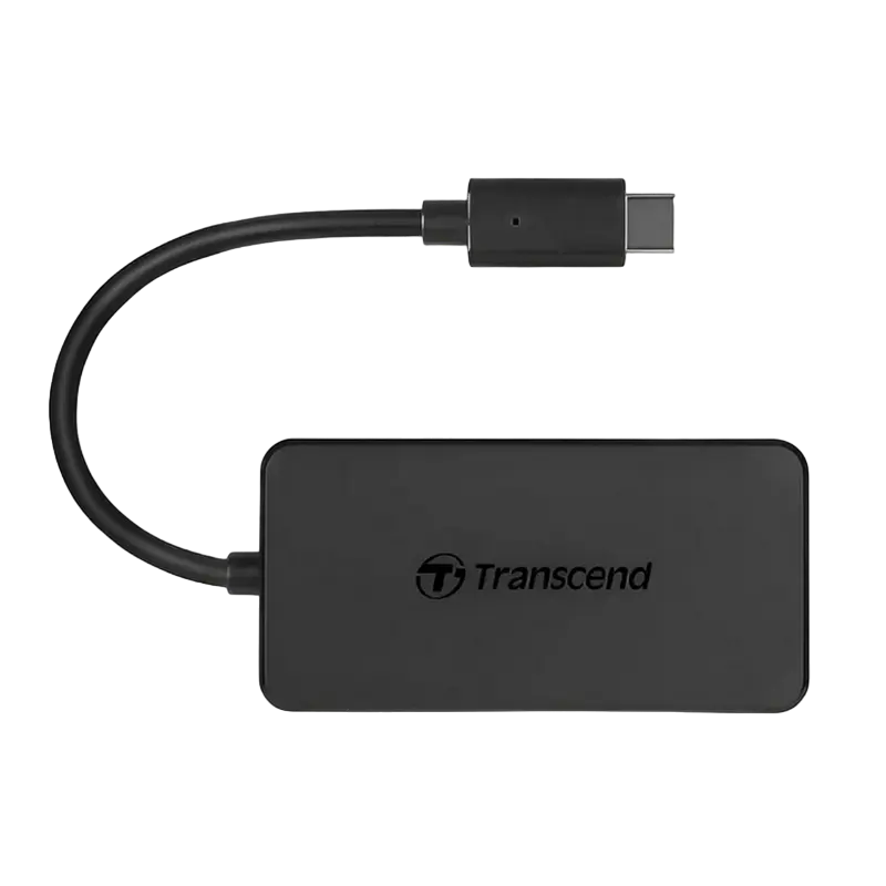 USB-концентратор Transcend HUB2C, Чёрный - photo