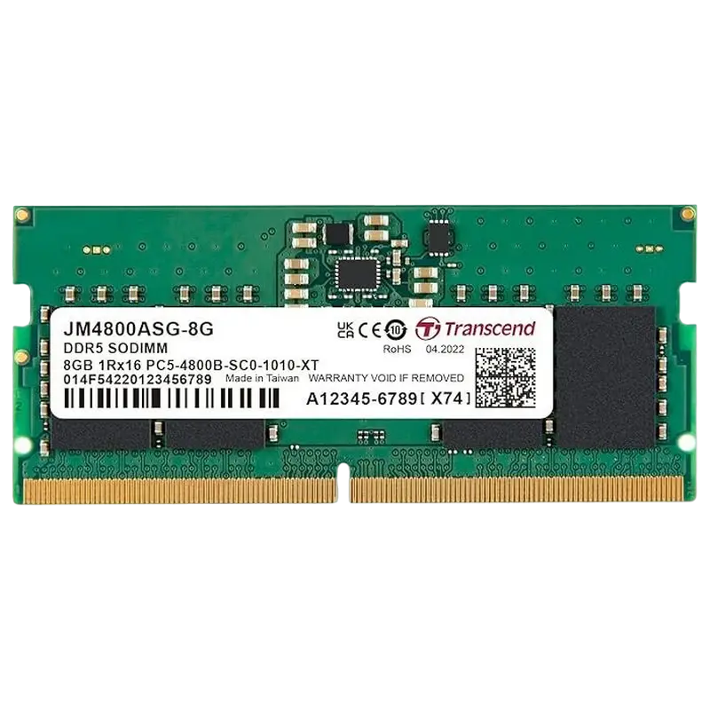 Memorie RAM Transcend JM4800ASG-8G, DDR5 SDRAM, 4800 MHz, 8GB, JM4800ASG-8G - photo