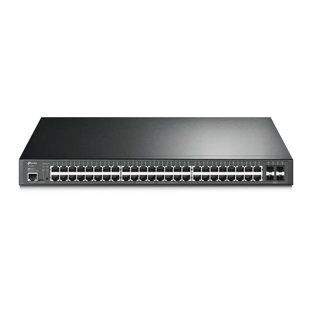 48-Port Gigabit L2+ Managed PoE+ Switch TP-LINK "TL-SG3452P", 48xPoE+ ports, 4xSFP Slots, 384W - photo