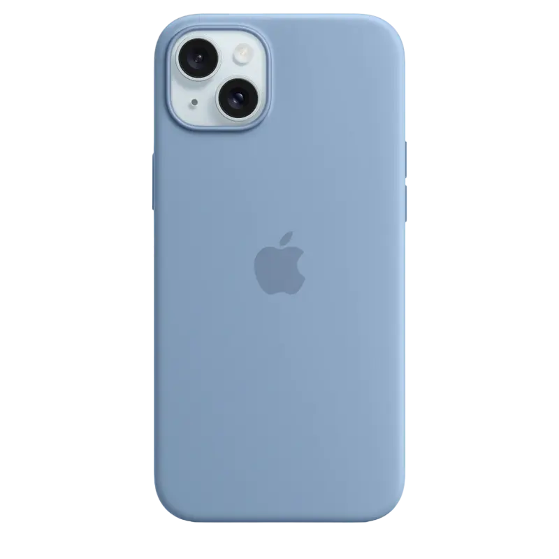 Чехол Apple iPhone 15 Plus Silicone Case with MagSafe, Зимний голубой - photo