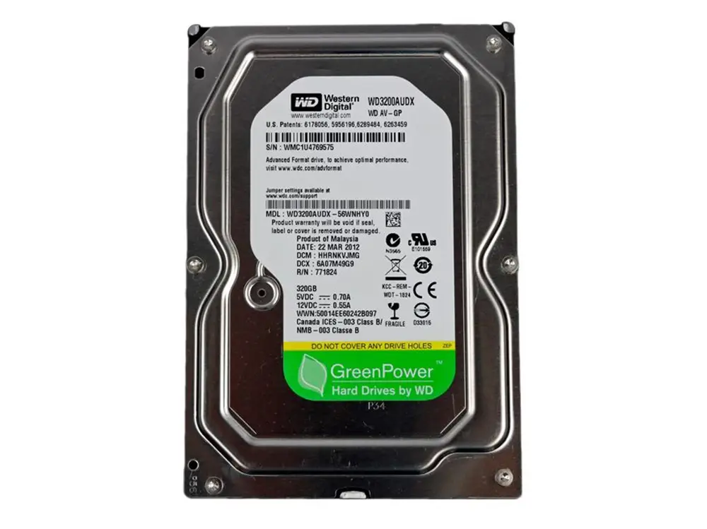Unitate HDD Western Digital WD AV-GP, 3.5", 320 GB <WD3200AUDX> - photo
