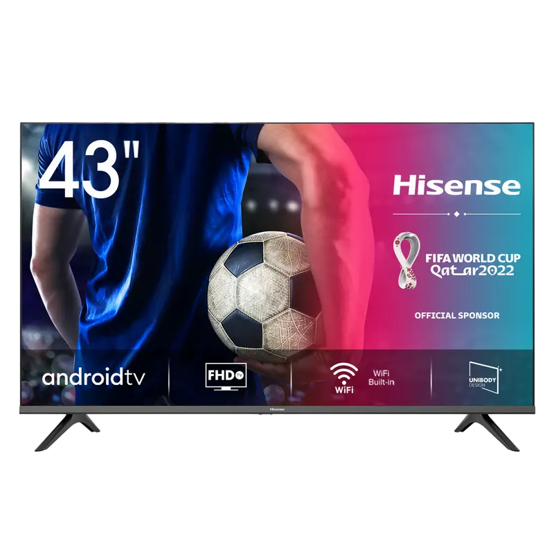 43" LED SMART Телевизор Hisense 43A5730FA, 1920x1080 FHD, Android TV, Чёрный - photo