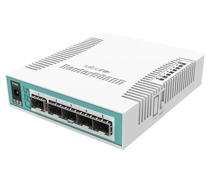 Comutator Router MikroTik CRS106-1C-5S, Alb