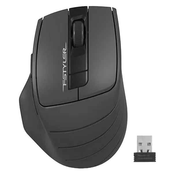 Mouse Wireless A4Tech FG30, Negru/Gri - photo