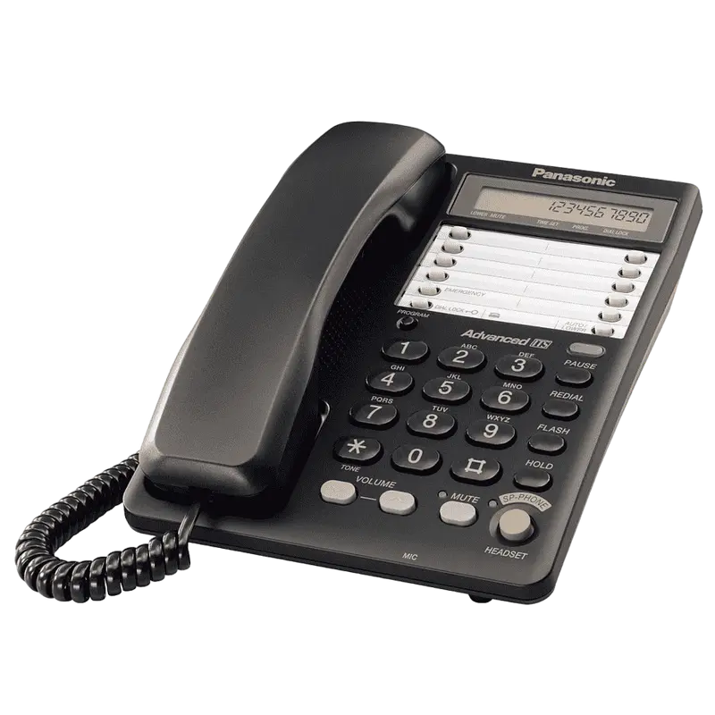 Telefon cu fir Panasonic KX-TS2365UAB, Negru - photo