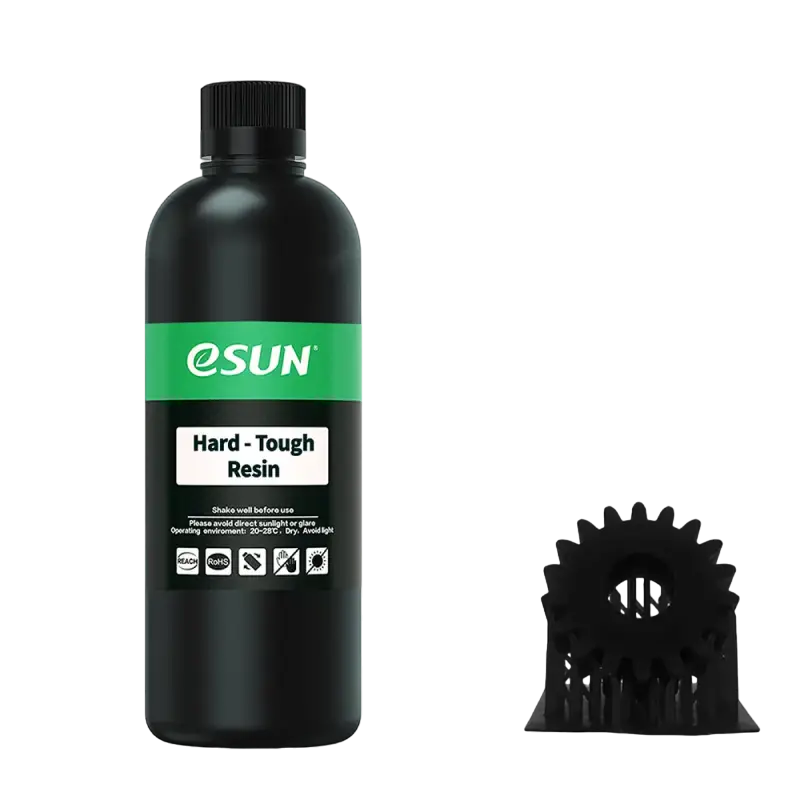Filament pentru imprimantă 3D ESUN Hard-Tough Resin, 0.5 kg, Negru - photo