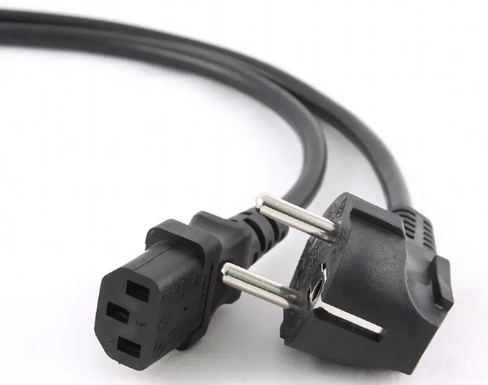 Power Cord PC-220V  3.0m Euro Plug, with VDE approval, Cablexpert, PC-186-VDE-3M - photo