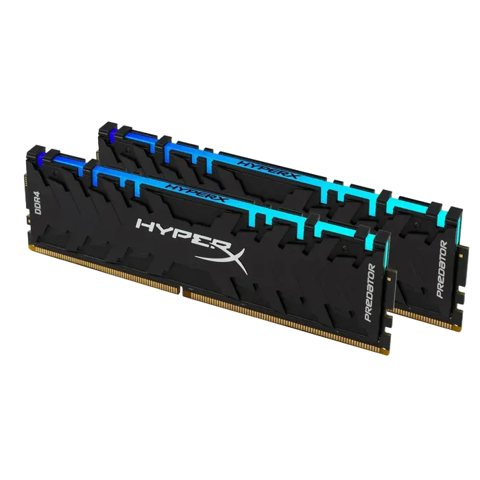 Оперативная память Kingston HyperX Predator RGB, DDR4 SDRAM, 4266 МГц, 16Гб, HX442C19PB3AK2/16 - photo