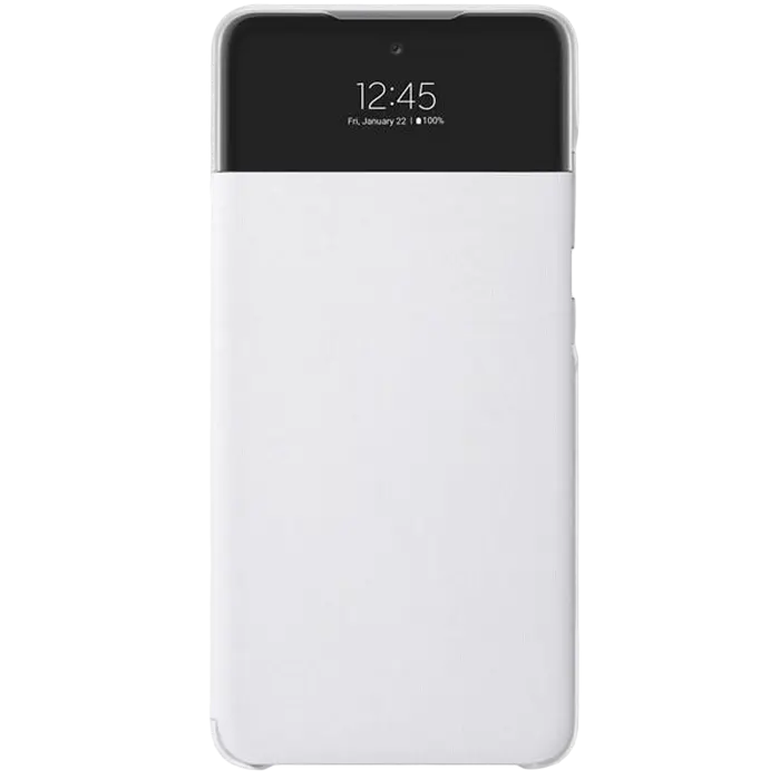 Чехол книжка Samsung S View Wallet Cover Galaxy A52, White  - photo