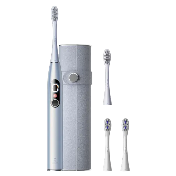 Электрическая звуковая зубная щетка Oclean X pro Digital Set, Серебристый - photo