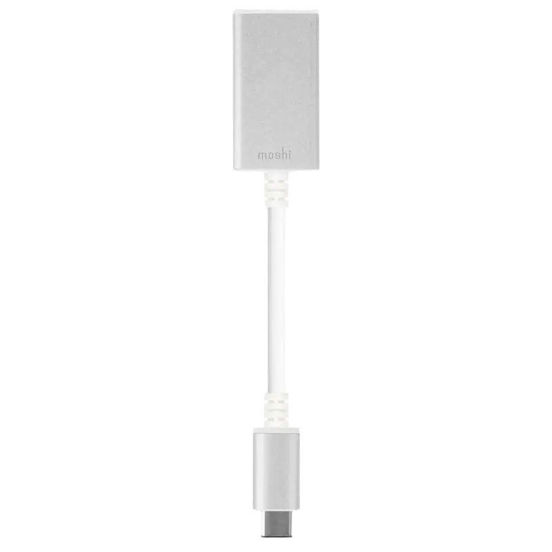 Adaptor pentru cablu USB Moshi USB-C to USB-A Adapter, USB Type-C/USB Type-A (F), 0,13m, Argintiu - photo