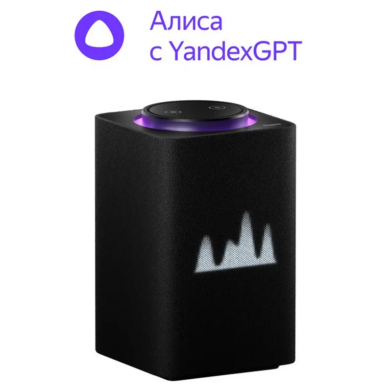 Умная колонка Yandex Station Max YNDX-00053, YandexGPT, Zigbee, Чёрный - photo