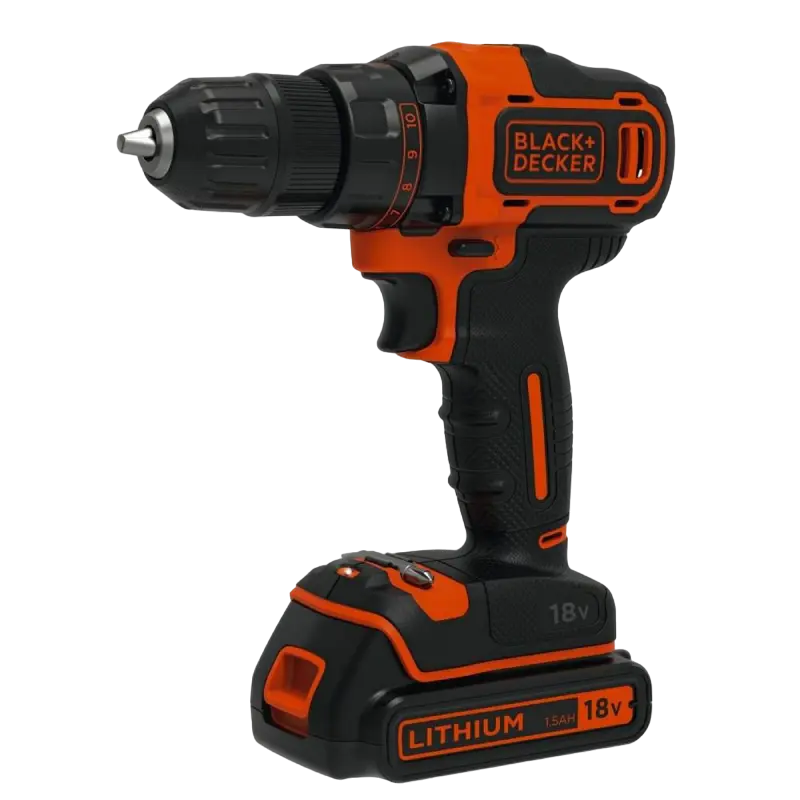 Аккумуляторная дрель-шуруповерт Black+Decker BDCDD186KB-QW - photo