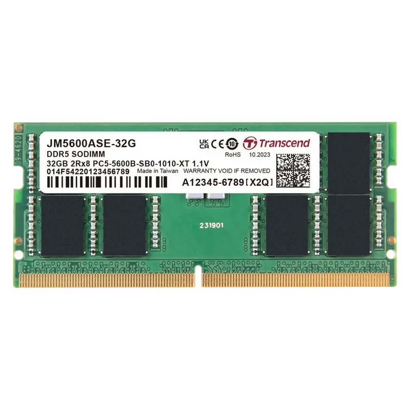 Memorie RAM Transcend JetRam, DDR5 SDRAM, 5600 MHz, 48GB, JM5600ASE-48G - photo