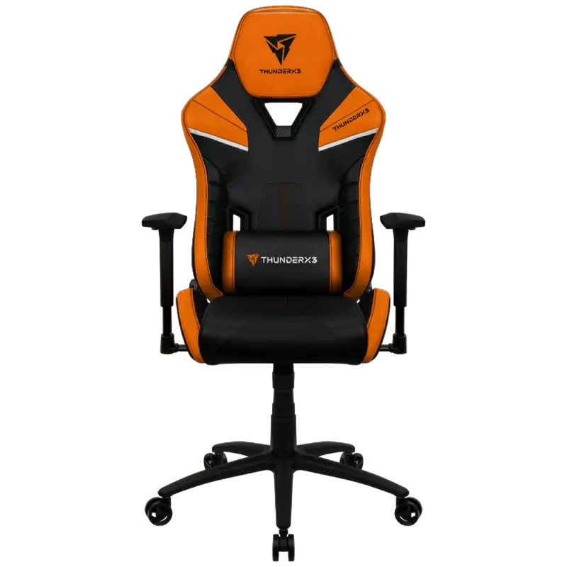 Игровое кресло ThunderX3 TC5, Искусственная кожа, Черный/Оранжевый - photo