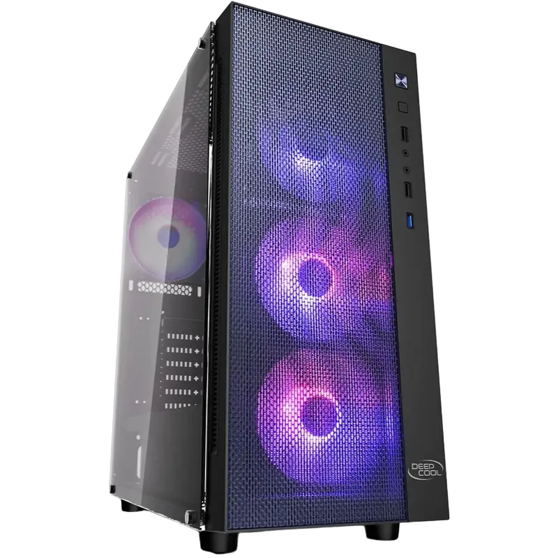 Carcasă PC Deepcool MATREXX 55 MESH ADD-RGB 4F, Midi-Tower, ATX, Negru - photo