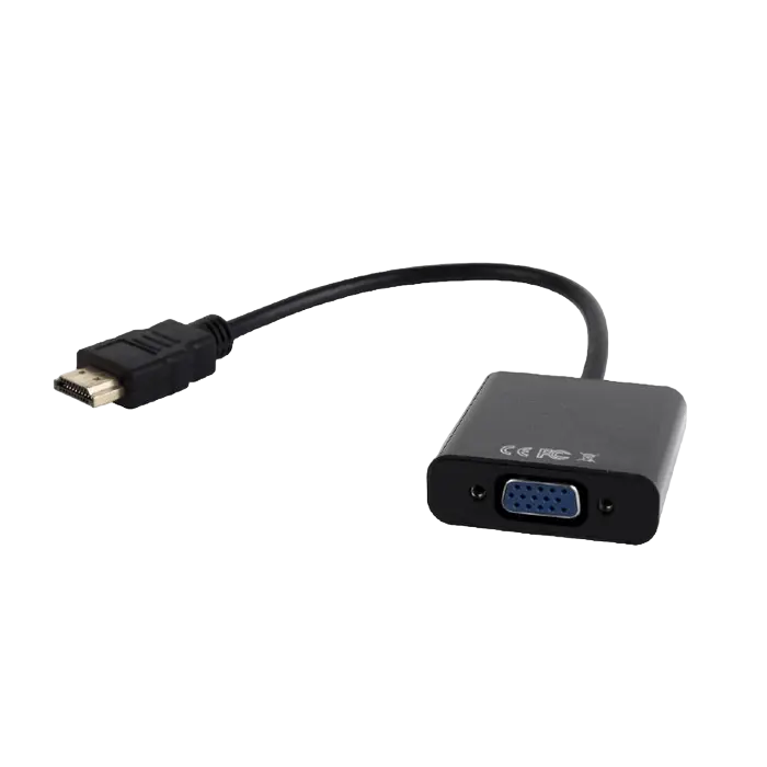 Видео/Audio конвертер Cablexpert A-HDMI-VGA-03, HDMI (M) - VGA D-Sub, 0,15м, Чёрный - photo