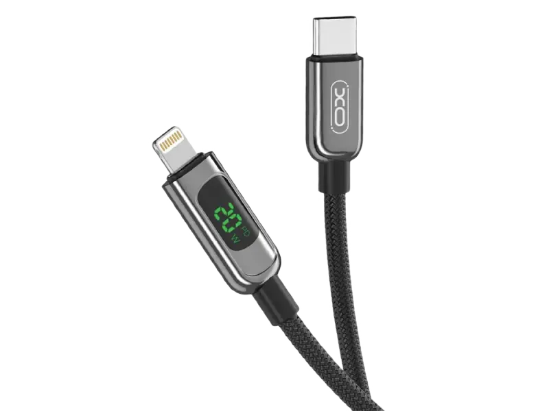 Cablu încărcare și sincronizare XO NB-Q203B, USB Type-C/Lightning, 1m, Negru - photo