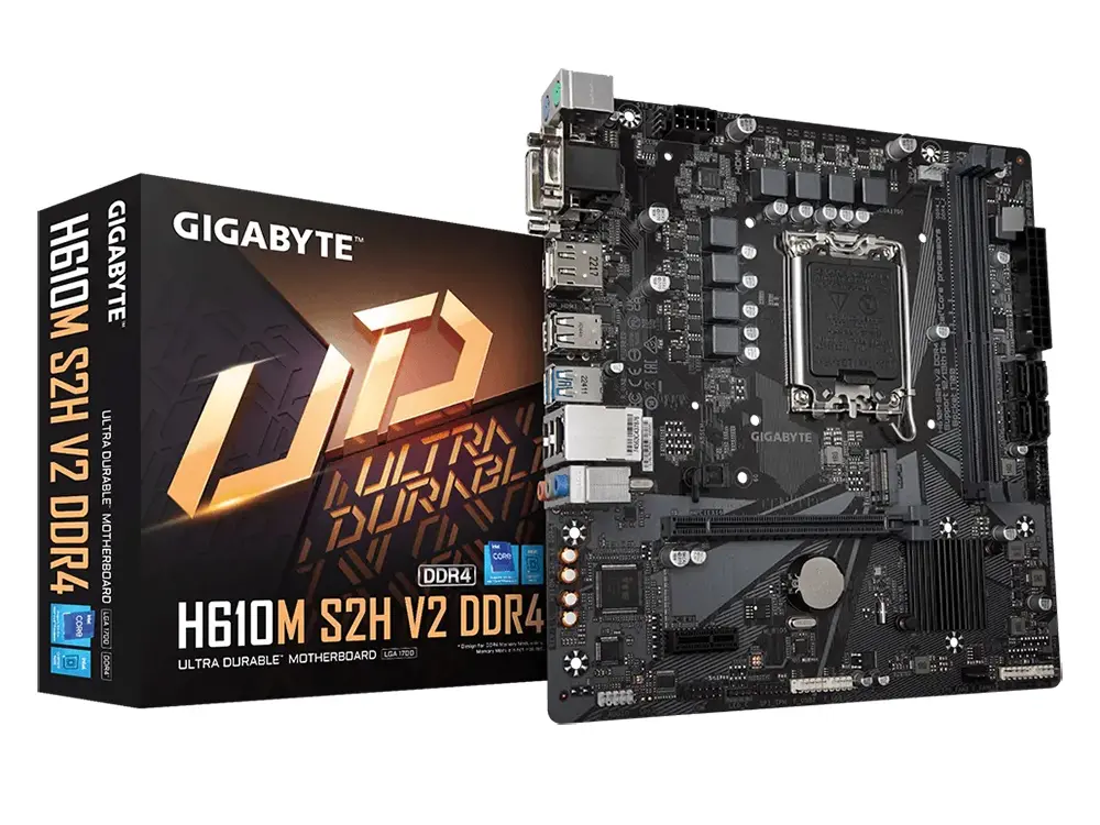 Placă de bază Gigabyte H610M S2H V2 DDR4, LGA1700, Intel H610, Micro-ATX - photo