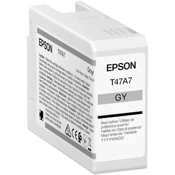 Картридж чернильный Epson T47A7 UltraChrome PRO 10 INK, C13T47A700, Серый - photo