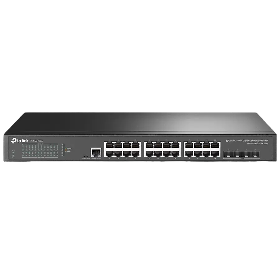 Сетевой коммутатор TP-LINK TL-SG3428X, 24x 10/100/1000 Мбит/с - photo