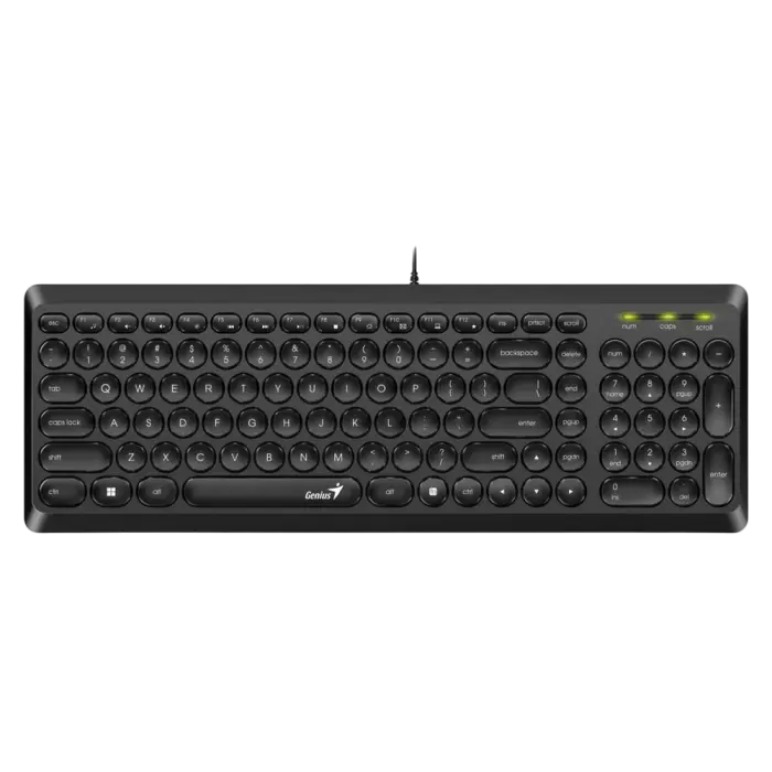 Tastatură Genius SlimStar Q200, Cu fir, Negru - photo