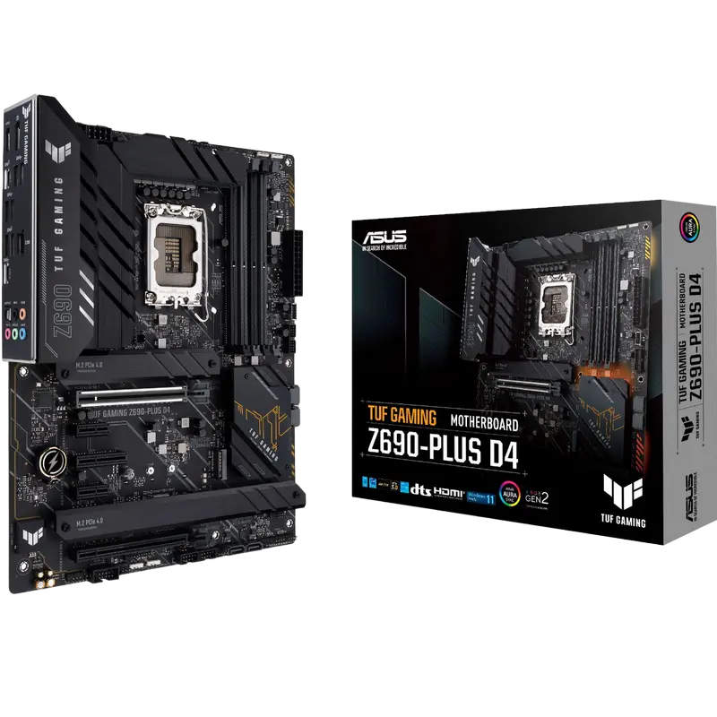 Placă de bază ASUS TUF GAMING Z690-PLUS D4, LGA1700, Intel Z690, ATX - photo