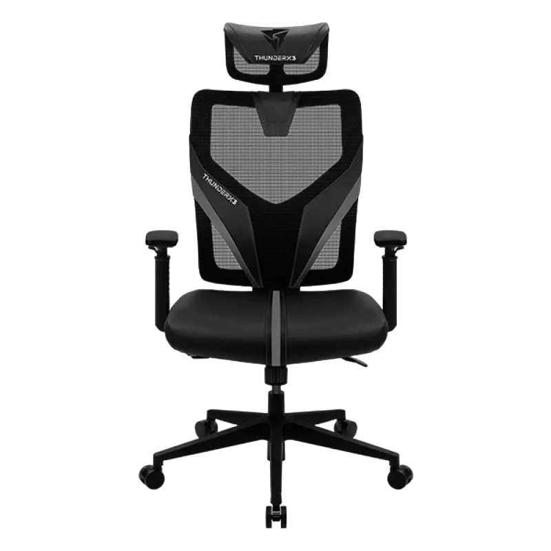 Игровое кресло ThunderX3 Yama1, Искусственная кожа, Чёрный - photo