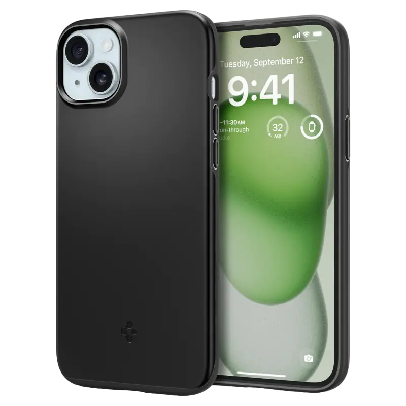 Husă Spigen iPhone 15 Plus Thin Fit, Negru - photo