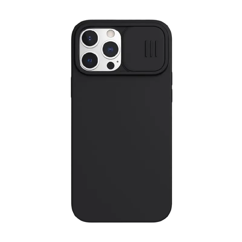 Чехол Nillkin iPhone 13 Pro Max CamShield Silky MagneticSilicone, Elegant Black - photo