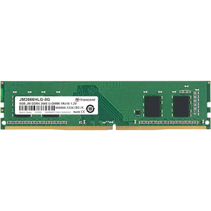 Оперативная память Transcend JM2666HLG-8G, DDR4 SDRAM, 2666 МГц, 8Гб - photo