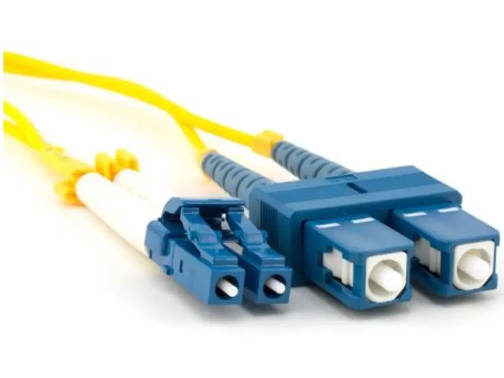 Fiber optic patch cords, singlemode Duplex LC-SC, 3m - photo