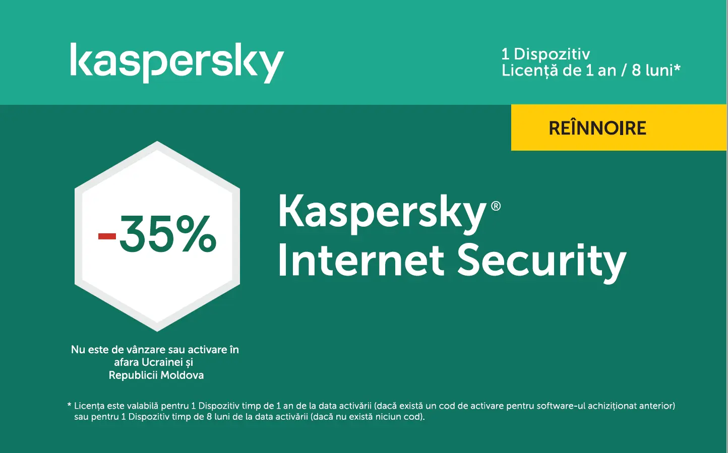 Kaspersky Internet Security Card 1 Dev 1 Year Renewal - Promo - photo