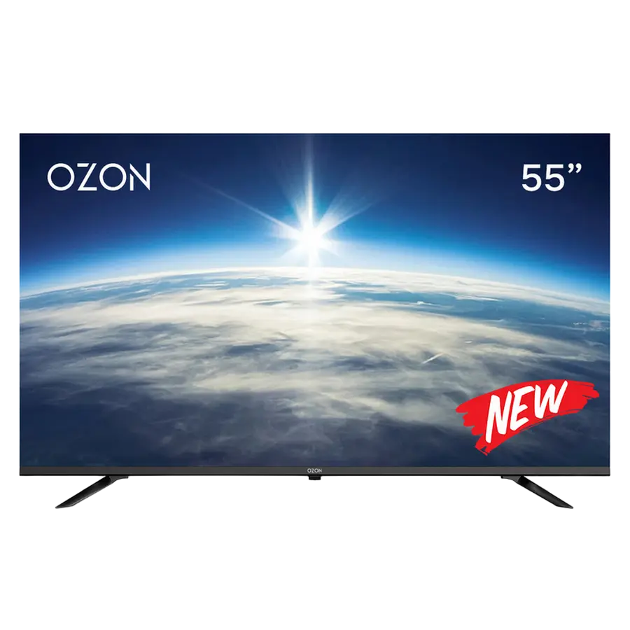55" LED SMART Телевизор OZON U55Z8000R, 3840x2160 4K UHD, Android TV, Чёрный - photo
