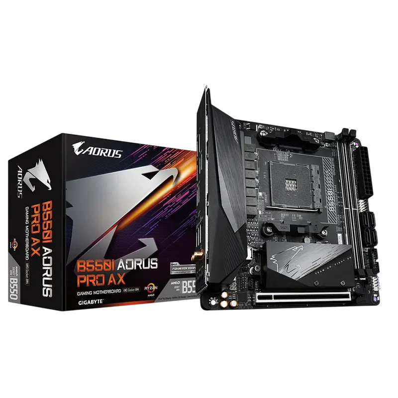 Материнская плата Gigabyte B550I AORUS PRO AX, AM4, AMD B550, Mini-ITX - photo