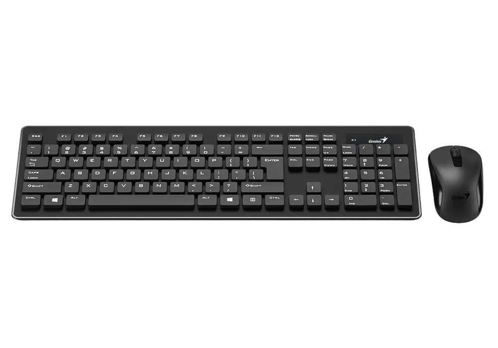 Клавиатура и мышь Genius SlimStar 8005, Беспроводное, Чёрный - photo