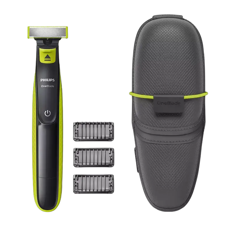 Trimmer pentru bărbați Philips QP2520/65, Negru/Verde - photo