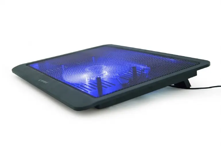 Notebook Cooling Pad Gembird NBS-1F15-03, up to 15.6'', 1x125mm, USB, LED light - photo