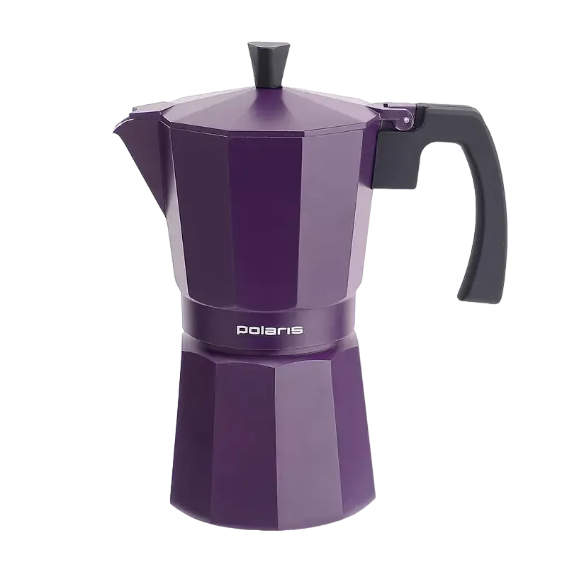 Гейзерная кофеварка Polaris ECO collection-9С, Фиолетовый - photo