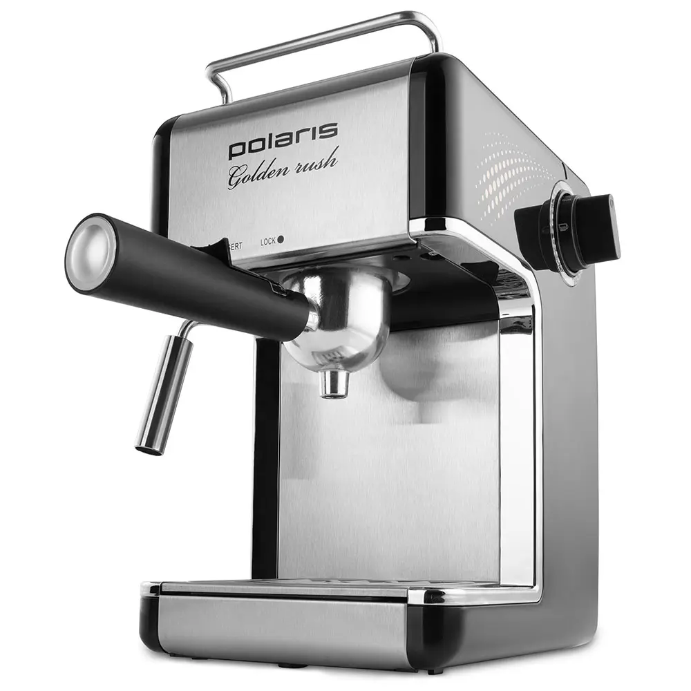 Espressor manual Polaris PCM4006A, 800W, Argintiu