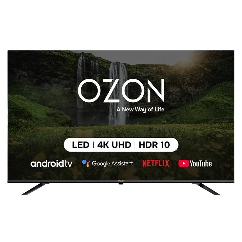 55" LED SMART TV OZON U55Z8000R, 3840x2160 4K UHD, Android TV, Negru - photo