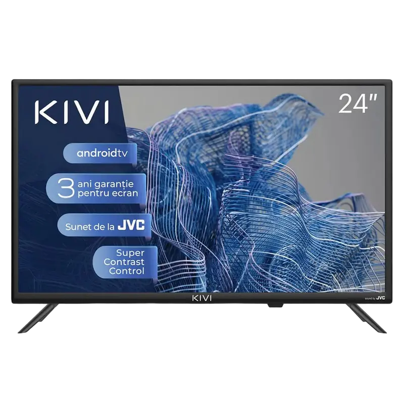 24" LED SMART Телевизор KIVI 24H750NB, 1366x768 HD, Android TV, Чёрный - photo
