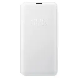 Husă Samsung LED Flip Wallet for Galaxy S10E, White - photo