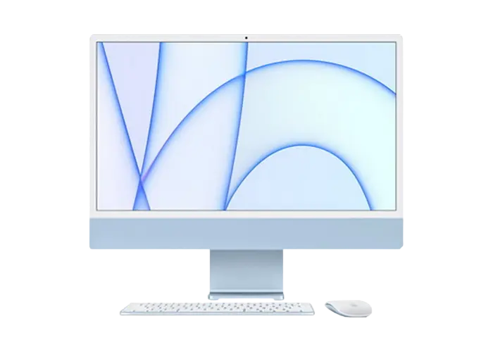 Computer All-in-One Apple iMac A2438, M1 with 8-core CPU and 8-core GPU, 16GB/512GB, macOS Big Sur, Albastru - photo