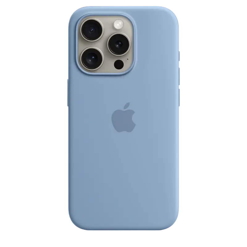 Husă Apple iPhone 15 Pro Silicone Case with MagSafe, Albastru de iarnă - photo