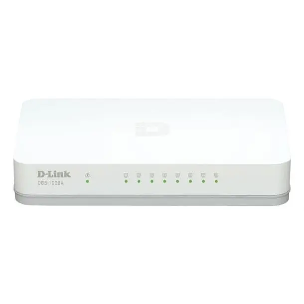 .8-port 10/100/1000Mbps Switch D-Link "DGS-1008A/D1A", Plastic Case - photo